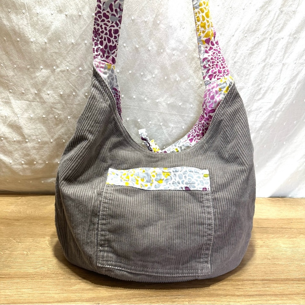 Laarni & Tita Corduroy Sling Hobo Shoulder Handbag